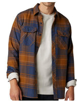 MENS FOX TRAILDUST CAMEL COBALT FLANNEL