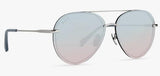 DIFF LENOX SILVER BLUE TO LAVENDER FLASH SUNGLASSES