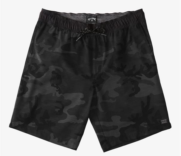 Billabong Camo Crossfire Elastic Waist Submersible Shorts 18"
