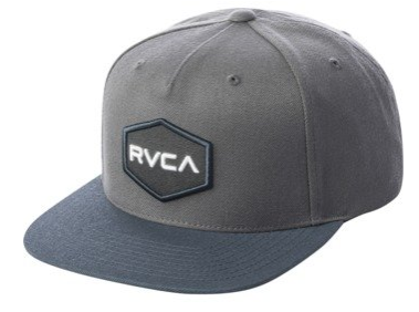 RVCA GREY/BLUE COMMONWEALTH SNAPBACK HAT