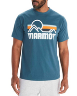MENS MARMOT DUSTY TEAL CASTLE TEE