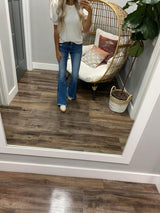 WHITE EYELET PUFF SLEEVE BLOUSE
