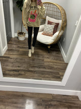 PURE NOISE KHAKI BOYFRIEND CREW SWEATER