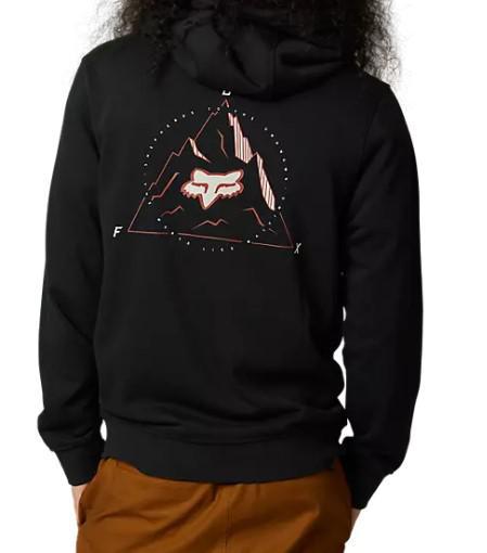 MENS FOX BLACK FINISHER PULLOVER HOODIE