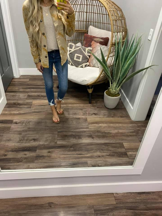 MUSTARD WASHED SHACKET