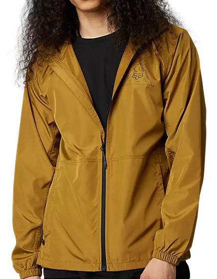 MENS FOX CARAMEL FINISHER WINDBREAKER JACKET