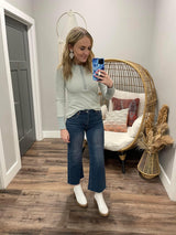 HIGH RISE STRAIGHT WIDE JEANS