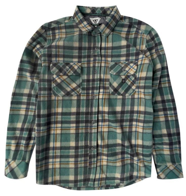 MENS VISSLA SMOKEY JADE POLAR FLANNEL