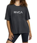 WASHED BLACK OVERSIZED RVCA TEE