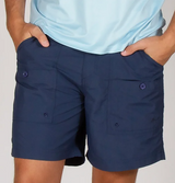 MENS WASHED NAVY TOPWATER HYBRID SHORTS