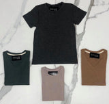 CHARCOAL BASIC SHORT SLEEVE TEE