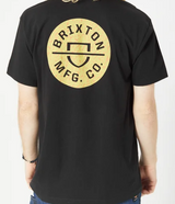 BRIXTON CREST BLACK TEE