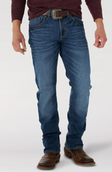 MENS ROCK 47 WRANGLER MELODY SLIM STRAIGHT DENIM