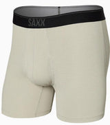 SAXX QUEST QUICK DRY MESH BOXER BRIEFS FOSSIL