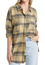 RIPCURL LIGHT OLIVE SEEKER FLANNEL