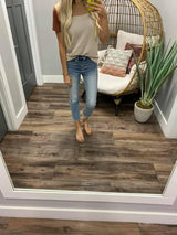 CAMEL COLORBLOCK RIBBED TEE