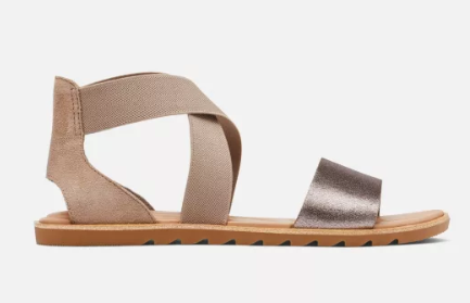 SOREL ELLA II SANDALS ASH BROWN