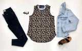 TAUPE LEOPARD TANK