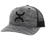 MENS HOOEY STERLING GREY AND BLACK SNAPBACK HAT