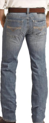 ROCK & ROLL REGULAR FIT STRETCH MEDIUM V STACKABLE BOOT JEANS VINTAGE