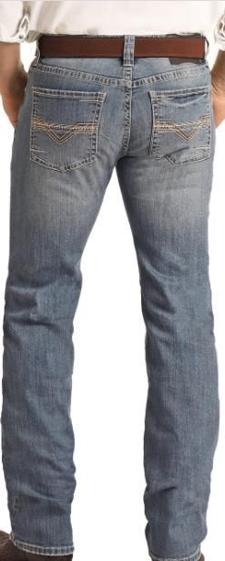 ROCK & ROLL REGULAR FIT STRETCH MEDIUM V STACKABLE BOOT JEANS VINTAGE