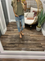 SAGE EYELET PUFF SLEEVE TOP