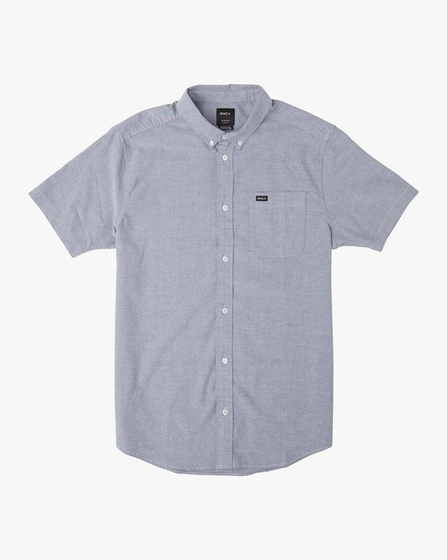 MENS RVCA LIGHT CHAMBRAY BUTTON UP TOP