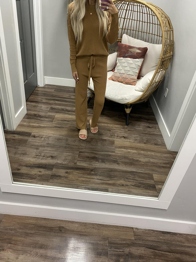 DIOR CAMEL KNIT SWEATER PANT