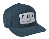 HEATHER BLUE FOX BADGE HAT