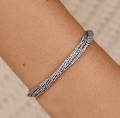 PURA VIDA SILVER SHIMMER BRACELET