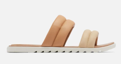 SOREL ELLA II PUFF SLIDE SANDAL CERAMIC/SEA SALT