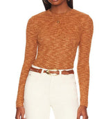 FREE PEOPLE MAPLE LONG SLEEVE LAYERING TOP