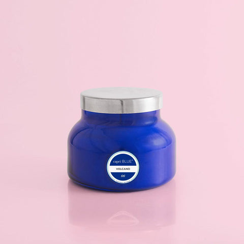 19 OZ VOLCANO CANDLE BLUE JAR
