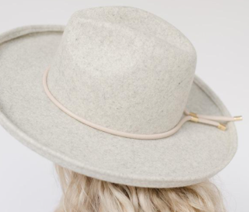 GIGI PIP CARA LOREN IVORY BOLO HAT BAND