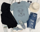 MINERAL BLUE WILDLIFE GRAPHIC TEE