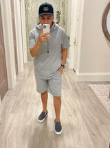 MENS GREY TRAINING SHORTS