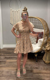 GROVE DITSY FLORAL SMOCKED DRESS
