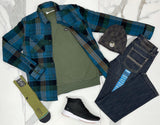 OLIVE MINI LOGO CREW MENS