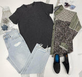 WASHED BLACK ROCKY RIBBED TOP