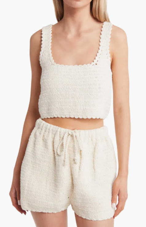 RIP CURL OCEANS TOGETHER CROCHET SHORT