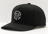 MENS BRIXTON BLACK CREST SNAPBACK HAT