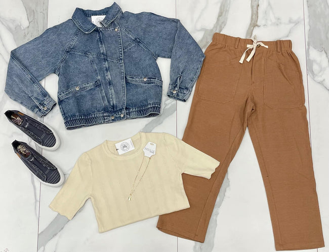 MOCHA DRAWSTRING PANT