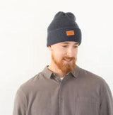 NAVY SAWTOOTH KNIT TWO ROADS BEANIE