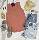 MAUVE BUTTON FRONT TANK
