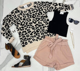 LEOPARD COZY SWEATER TOP