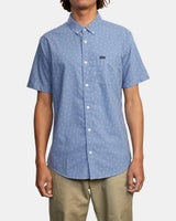 RVCA BUTTON UP PRINT TOP